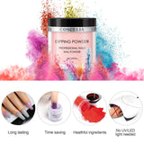 Dip Nail Powder Nail Kit Red Black Dipping Nail Powder Starter System Liquid No Need LED Lamp for Nail Art Set(with Base,Activator,Top,Brush Saver)