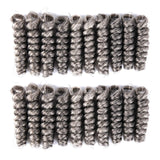 Queentas 10inches Grey 3 Pack Saniya Kenzie Toni Curl Crochet Carrie Curl(8mm) Synthetic Hair Extensions(Natural Black Mixed Grey)