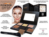 Aesthetica Cosmetics Contour and Highlighting Powder Foundation Palette/Contouring Makeup Kit Gift Set; Easy-to-Follow, Step-by-Step Instructions Included