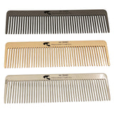 Masculine Craft Co Stainless Steel Hair and Beard Comb - Anti Static Mustache Straightener and Shaper Tool - Best Professional Grooming for Curly or Straight Hair - Fits Men's Wallet Pocket - Silver