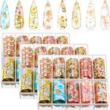 30 Rolls Christmas Nail Art Stickers Angel Pattern Nail Stickers Angel and Flower Mixed Style Nail Stickers Transfer Decal Nail Art Decorations Tips Charms Accessories for DIY Nail Decoration, 3 Boxes