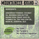 Mountaineer Brand All Natural Deodorant Stick by Mountaineer Brand | Stay Fresh With Safer Ingredients | 3.25 oz (Timber Scent)