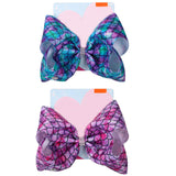 2 Pack Hair Ribbon Hair Bows Little Mermaid Design Large Hair Clip 9 Inch Hair Barrettes Colorful Hair Clips Kawaii Accessories Cheer bows Hair Ribbons