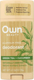 Own, Deodorant Aluminum Free Green Tea & Cucumber, 2.7 Ounce