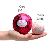 Love Potion Bath Bomb with Necklace Created with Swarovski Crystal Extra Large 10 oz. Made in USA