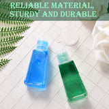 24 Pieces Empty Bottles with Flip Cap Travel Size Containers Empty Plastic Bottle with 2 Pieces Transfer Funnels for Liquid, Lotions, Creams, Shampoo and Toiletries (60 ml)