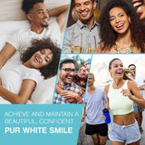 Pur White Teeth Whitening System Teeth Whitener Brilliant Complete Teeth Whitening Kit With LED Light, Smartphone Hook Up, Long Lasting White Teeth Results (36% Carbamide Peroxide)