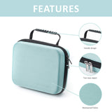 Essential Oil Carrying Case for 5ml, 10ml Bottles Organizer with Foam Insert (Teal)