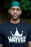 Wayvee Crowns 2Pack Premium Durags For Men Waves | 1 Velvet Durag | 1 Silk Durag (Green)