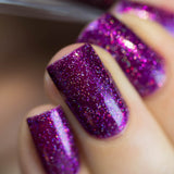 ILNP Zoe - Bold Raspberry-Purple Holographic Nail Polish
