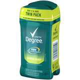 Degree Men Antiperspirant & Deodorant, Extreme Blast, Twin Pack, 2.7oz (Pack of 3)