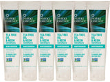 Desert Essence Tea Tree Oil & Neem Toothpaste - 6.25 Oz - Pack of 6 - Refreshing Rich Taste - Baking Soda & Essential Oil of Wintergreen - Antiseptic - Natural Ingredients - Fluoride & Gluten Free