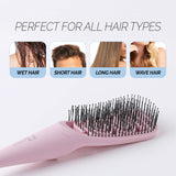 F3 Systems, Magic Tension Massage Brush, Detangler Comb with Flexible Bristles, Remove Knots and Tangle, Scalp Massage, Wet & Dry Hair, Detangling Brush for Adult and Kids Hair, Professional care
