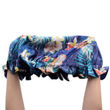 Nanxson Satin Bonnet Sleep Cap Elastic Night Sleeping Hat Head Cover for Women SC0002 (blue-02)