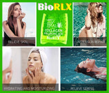BioRLX 99% Purity Aloe Vera Gel with Collagen and Hyaluronic Acid for Face, Body and Hair & Soothing,Moisture,Sun Burns,Anti-Wrinkle, Anti-Aging,Dry Skin (250 ml + Color Free Lip Balm)