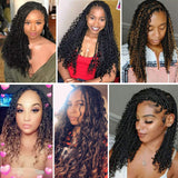 8 Packs Goddess Box Braids Crochet Hair for Black Women 12 inch Crochet Box Braids with Curly Ends 3X Box Braid Crochet Hair Extensions (8Pcs, T30)