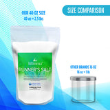 New Runnerâs Bath Soak 40 Ounces Mediterranean Sea Salt with Lavender, Frankincense, and Peppermint Essential Oils, High-Quality Natural Ingredients