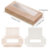 50 Pieces Empty Eyelash Case Boxes Lash Box Packaging Empty Lash Boxes Glitter Paper Cardboard Plastic Eyelash Storage Box False Lashes Cases Holder (Champagne Gold)