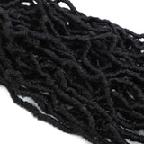 4 Packs 36 Inch New Soft Locs Crochet Hair, Faux Locs Natural Butterfly Locs Crochet Braids (36 Inch, 4Pack, 1B#)