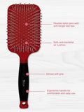 Paddle Hair Brush for Detangling & Styling - Ideal for Blow-drying, Straightening, Combing All Hair Types (Heels & Lips)