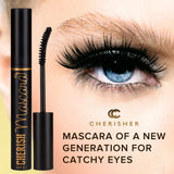 Lengtening Hypoallergenic Cherish Mascara With Vitamin E | Premium Deep Black Color Gluten Free Volumizing Eye Mascara With Vitamins Makes Perfect Natural Bold Eyelashes And Care Your Sensitive Eyes