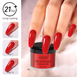 Dipping Nail Powder Colors Set - 10 Nude Pink Red Glitter Dip Powders Colors Nails Set No Nail Lamp Needed for French Nail Manicure Nail Art