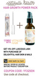 Naturelle's Luscious Lash Advanced Eyelash and Eyebrow Growth Serum with Widelash, Helps Produce Up to Three Times More Volume in 15 Days