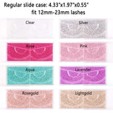 20pcs Regular Slide (Silver Background) Eyelash Case for Strip False Eyelashes