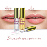 Lip Plumper Set, Natural Lip Enhancer & Lip Care Serum, Day & Night Care, Moisturized Clear Lip Oil, Lip Plumper Fuller & Hydrated Beauty Lips 2 Packs, Latorice
