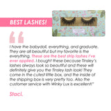 Winky Lux XXO Tinsley False Eyelash Collection, Tinsley Mortimer Collab for Reusable Glue-On False Eyelashes for a Wispy Look, Fake Eyelashes for Full Dramatic Looking Eyes, 1 Pair, Everything