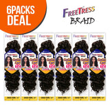 FreeTress Synthetic Hair Crochet Braids GoGo Curl 12" (6-Pack, 99J)