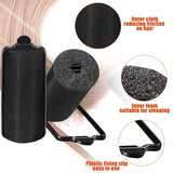 40 Pieces Satin Cloth Foam Rollers Set, Hair Rollers Hair Perm Rods 3 Size Hair Curlers with Plastic Duck Teeth Hair Clips for Hairdressing Styling (Black)