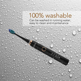 Electric Toothbrush,Replaceable Smart Timer Powered by Sonic Technology Waterproof Rechargeable Toothbrush,Deep Clean Traveling Tooth Brush with 3 Soft Brush Heads by SEAGO SG986(Purple)