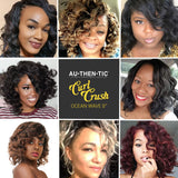 6 Bundle (3 Pack) 8 Inch AU-THEN-TIC 2X Ocean Wave Crochet Braids Deep Ripple Body Wave Braids Synthetic Hair Extensions Freekalon Fiber with Gift (3-PACK, 2)