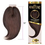 Sensationnel Human Hair Weave Empire 3-Way Parting Lace Closure Yaki 12" (4)