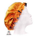 Akan Pride Mommy and Me, Princess and Queen Reversible Satin Bonnet (One Size) (Princess Bonnet (One Size))