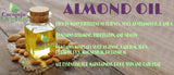 Pure Bitter Almond Oil - Unrefined, Cold Pressed, Extra Virgin, All Natural - Perfect for Hair, Face, Skin, Nails (1 Gallon)