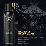 The Beard Struggle Starter Kit | Beard Growth Kit - Nourishing Beard Balm, Oil, Wash & Brush for All Hair Types - Repairs Damaged Hair - Helps Moisturize Dry Skin - (Silver - Viking Storm)