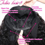 Julia Headband Wigs Straight Human Hair Wigs for Women Glueless Remy Wigs with Free Headbands,10A Malaysian Virgin Hair Non Lace Front Wig 150% Density 14Inch