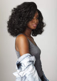 Sensationnel Curls Kinks & CO All Curl Types From 3B-4C Instant Weave 1/2 Half Wig - IW BOSS LADY (F1B/30 [Off Black & Light Auburn])