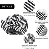 3 Pieces Shower Caps Waterproof Bowknot Bathing Caps Reusable Shower Cap Multi-functional Shower Cap for Women Girls (Stripe, Palm Leaves, Dots)