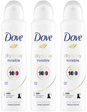 Dove Dry Spray Antiperspirant - Invisible - Sheer Fresh - Net Wt. 3.8 OZ (107 g) Per Can - Pack of 3 Cans