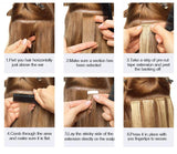 100% Real Tape in Extensions Human Hair 18 Inch Balayage #12 Blonde Highlight with 613 Blonde Skin Weft Hair Extensions Tape in Human Hair 20pcs 40g/pack