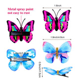 42 Pieces Butterfly Hair Clips Colorful Butterfly Barrettes 3D Glitter Butterfly Hair Accessories for Women Girls Teens Party Favors (Stylish Patterns)