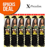 Outre Synthetic Hair Crochet Braids X-Pression Braid Bahamas Curl 24" (6-Pack, 2)