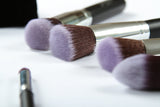 Professional Grade Labeled Kabuki Makeup Brush Set -10PCs