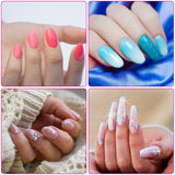 BQTQ 12 Colors Nail Dip Powder Dipping Powder Acrylic Nail Powders with a Soft Nail Brush and a Nail File for French Nail Manicure Nail Art, No UV/LED Lamp Needed