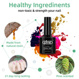 Pine Gel Nail Polish Classic Red Series Colors Cat Eye Nail Gel 7.5 ml with Base Coat Top Coat 10 ml Soak Off UV LED Cured Home Manicure Gel Polish