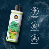 AYURVEDASHREE Amla Bhringraj Hair Oil 200 ml, 6.76 fl oz, with Amla Oil, Brahmi Oil, Methi Oil, Shikakai Oil, Neem Oil, Henna Oil, Pine Oil, Clove Oil, Eucalyptus Oil, Citronella Oil