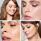 3-in-1 Cream Eye Palette. Highlighter/Primer, Eyeshadow & Liner. Castor Oil for Nourishing – UNDONE BEAUTY 3-in-1 Eye Palette. Long wear Base, High Pigment Shadow & Liner. Smokey Eye. ROYALTY